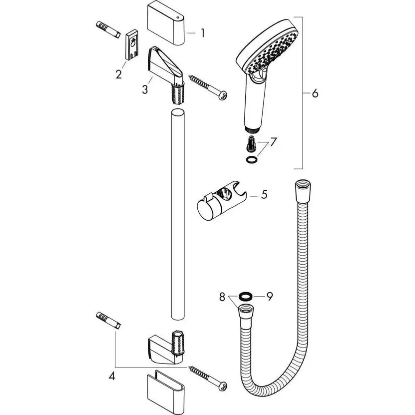 Hansgrohe Crometta Vario Sürgülü Duş Seti Krom