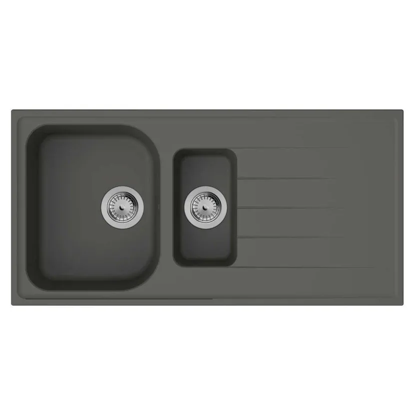 Hansgrohe Ankastre Granit Eviye Otomatik Gider Seti İle Taş Grisi