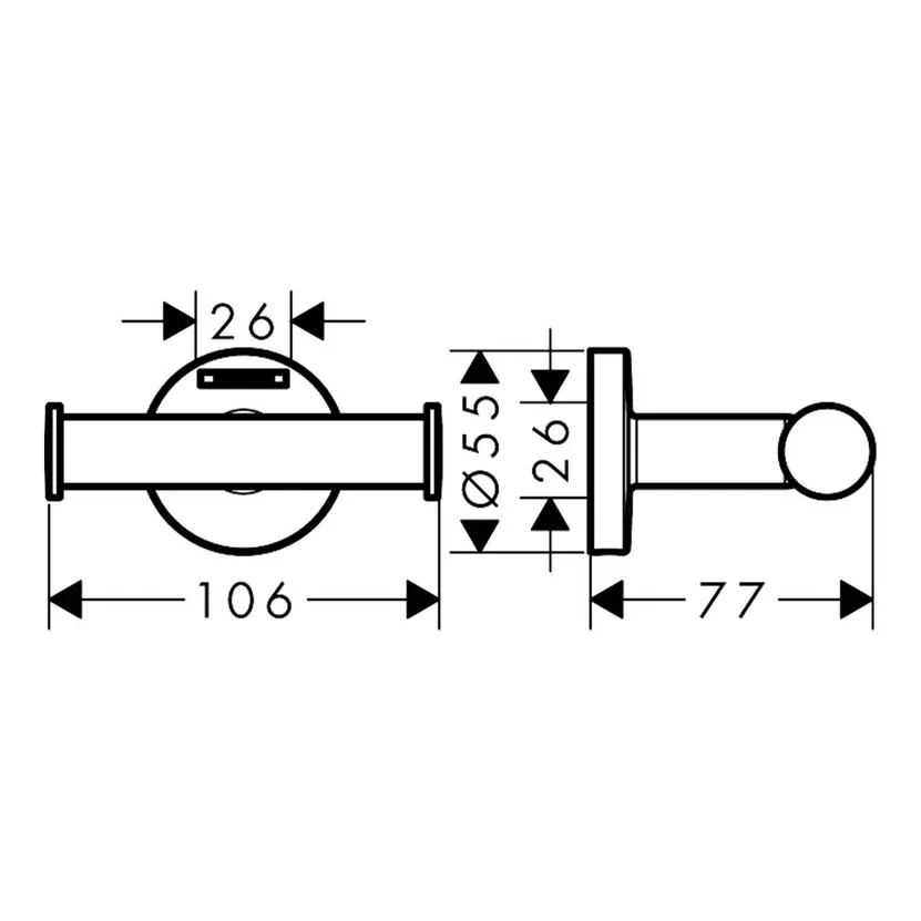 Hansgrohe Logis Askı İkili Krom