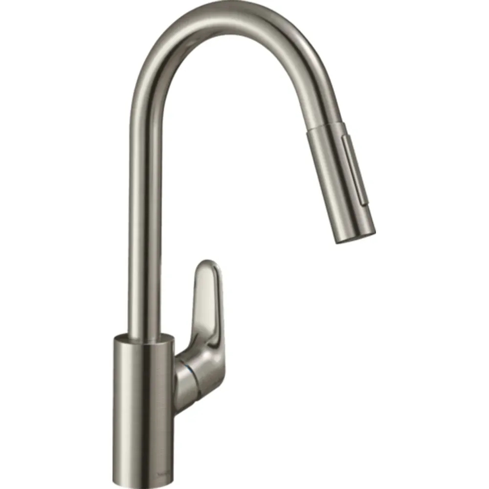 Hansgrohe Focus Tek Kol. Spiralli Mutfak Bataryası  Paslanmaz Çelik