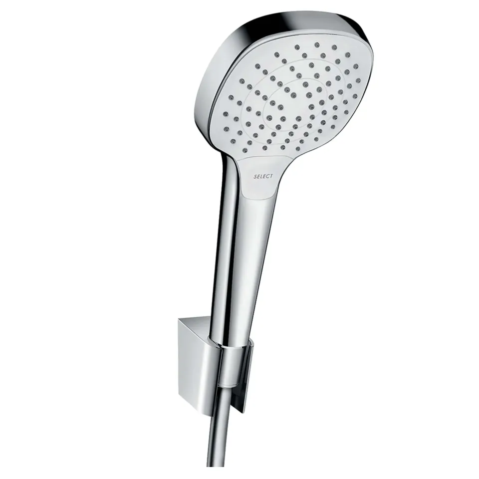 Hansgrohe Croma Select E Vario Porter Set Beyaz Krom