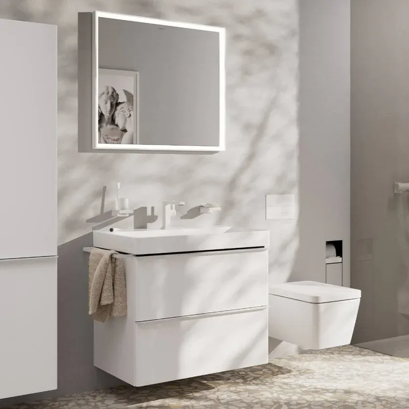 Hansgrohe Tecturis E Tek Kollu Lavabo Bataryası Beyaz