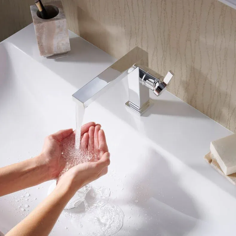 Hansgrohe Tecturis E Lavabo Bataryası 110 CoolStart Krom