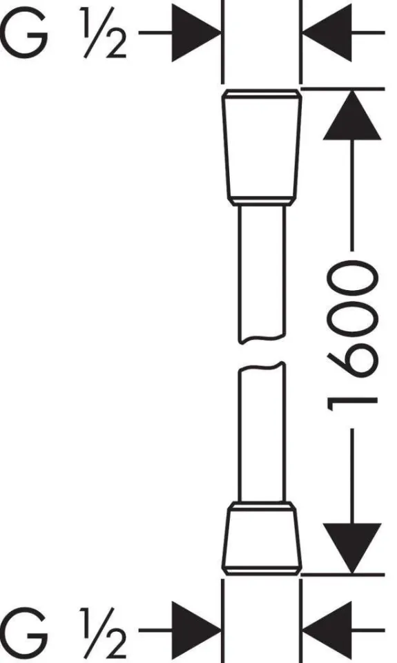 Hansgrohe Isıflex Duş Hortumu 1.6 M Krom